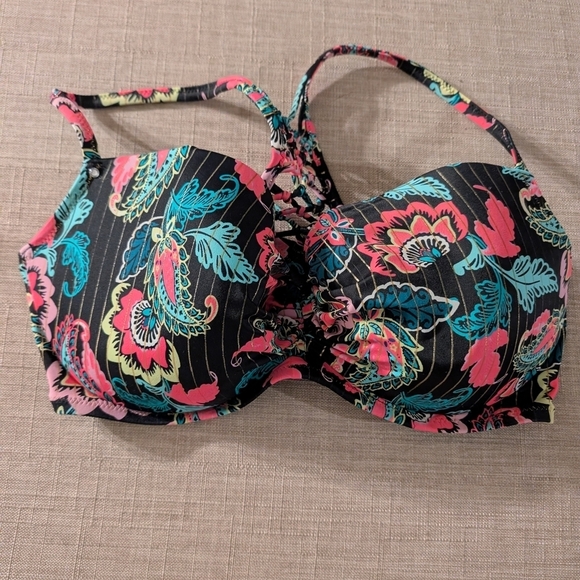 Floral Print Swim Top - Picture 1 of 3